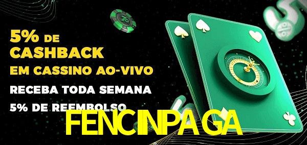 Promoções do cassino ao Vivo FENCINPAGA